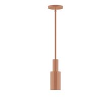  STGX450-19-L10 - 3.5" Stack Mini Cylinder LED Stem Hung Pendant, Terracotta