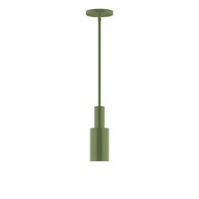  STGX450-22-L10 - 3.5" Stack Mini Cylinder LED Stem Hung Pendant, Fern Green