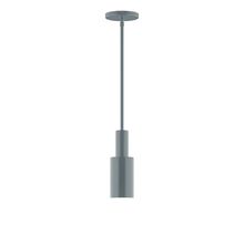  STGX450-40-L10 - 3.5" Stack Mini Cylinder LED Stem Hung Pendant, Slate Gray