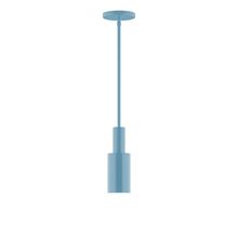  STGX450-54-L10 - 3.5" Stack Mini Cylinder LED Stem Hung Pendant, Light Blue