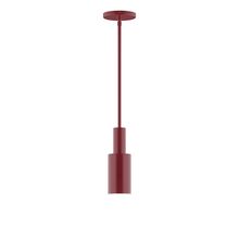  STGX450-55-L10 - 3.5" Stack Mini Cylinder LED Stem Hung Pendant, Barn Red