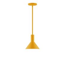  STGX451-21-L10 - 8" Stack Mini Cone LED Stem Hung Pendant, Bright Yellow