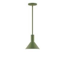  STGX451-22-L10 - 8" Stack Mini Cone LED Stem Hung Pendant, Fern Green