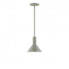 Montclair Light Works STGX451-24 - 8" Chase Stem Hung Pendant