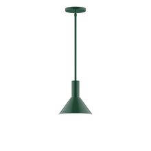  STGX451-42-L10 - 8" Stack Mini Cone LED Stem Hung Pendant, Forest Green