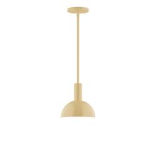  STGX456-17-L10 - 8" Stack Mini Dome LED Stem Hung Pendant, Ivory