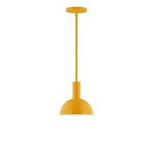  STGX456-21-L10 - 8" Stack Mini Dome LED Stem Hung Pendant, Bright Yellow