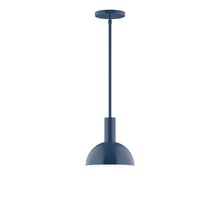  STGX456-50-L10 - 8" Stack Mini Dome LED Stem Hung Pendant, Navy