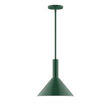  STGX466-42-L12 - 12" Stack Cone LED Stem Hung Pendant, Forest Green