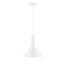  STGX466-44-L12 - 12" Stack Cone LED Stem Hung Pendant, White