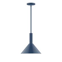  STGX466-50-L12 - 12" Stack Cone LED Stem Hung Pendant, Navy