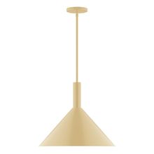  STGX467-17-L13 - 18" Stack Cone LED Stem Hung Pendant, Ivory