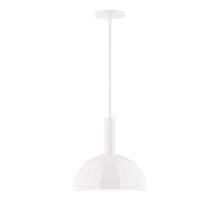  STGX471-44-L12 - 12" Stack Dome LED Stem Hung Pendant, White