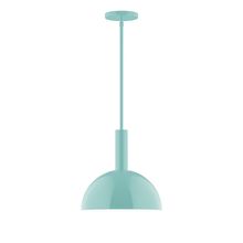  STGX471-48-L12 - 12" Stack Dome LED Stem Hung Pendant, Sea Green