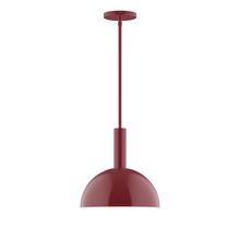  STGX471-55-L12 - 12" Stack Dome LED Stem Hung Pendant, Barn Red