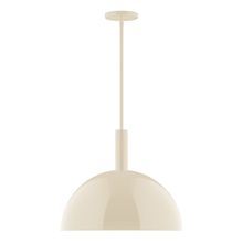  STGX472-16-L13 - 18" Stack Dome LED Stem Hung Pendant, Cream