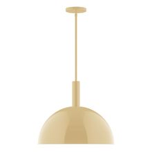  STGX472-17-L13 - 18" Stack Dome LED Stem Hung Pendant, Ivory