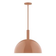  STGX472-19-L13 - 18" Stack Dome LED Stem Hung Pendant, Terracotta