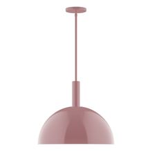  STGX472-20-L13 - 18" Stack Dome LED Stem Hung Pendant, Mauve