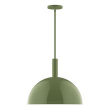  STGX472-22-L13 - 18" Stack Dome LED Stem Hung Pendant, Fern Green