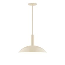  STGX476-16-L13 - 16" Stack Half Dome LED Stem Hung Pendant, Cream