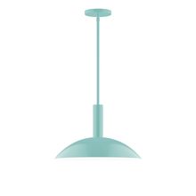  STGX476-48-L13 - 16" Stack Half Dome LED Stem Hung Pendant, Sea Green