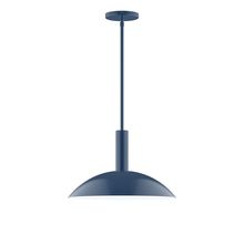  STGX476-50-L13 - 16" Stack Half Dome LED Stem Hung Pendant, Navy