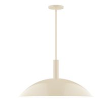  STGX477-16-L14 - 24" Stack Half Dome LED Stem Hung Pendant, Cream