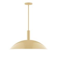  STGX477-17-L14 - 24" Stack Half Dome LED Stem Hung Pendant, Ivory