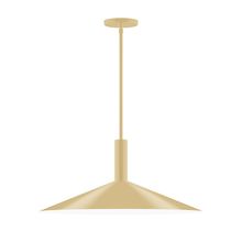  STGX478-17-L10 - 24" Stack Shallow Cone LED Stem Hung Pendant, Ivory