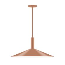  STGX478-19-L10 - 24" Stack Shallow Cone LED Stem Hung Pendant, Terracotta