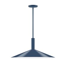  STGX478-50-L10 - 24" Stack Shallow Cone LED Stem Hung Pendant, Navy