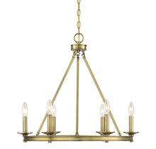  1-307-6-322 - Middleton 6-Light Chandelier in Warm Brass