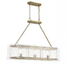  1-8203-3-322 - Genry 3-Light Linear Chandelier in Warm Brass