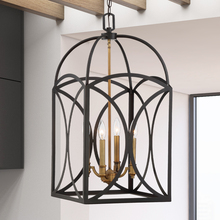 Savoy House 3-4081-4-79 - Talbot 4-Light Pendant in English Bronze and Warm Brass