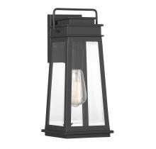  5-812-BK - Boone 1-Light Outdoor Wall Lantern in Matte Black