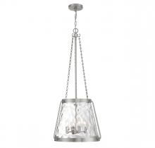  7-1804-4-SN - Crawford 4-Light Pendant in Satin Nickel