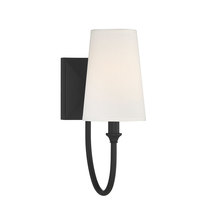  9-2542-1-89 - Cameron 1-Light Wall Sconce in Matte Black