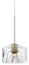 Stone Lighting PD217CRSNM3M - Pendant Krypto Clear Satin Nickel MR16 Hal 35W 1600lm Monopoint