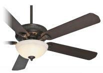  55007 - Three Light Basque Black Glass: Champagne Scavo Ceiling Fan