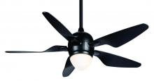  64662 - One Light Matte Black Ceiling Fan