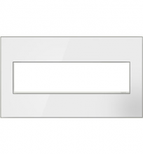  AWM4GMW4 - adorne® Mirror White Four-Gang Screwless Wall Plate