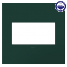  AWP2GEG - adorne® Evergreen Two-Gang Screwless Wall Plate with Microban®