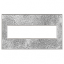  AWM4GSP4 - adorne® Spiraled Stainless Four-Gang Screwless Wall Plate