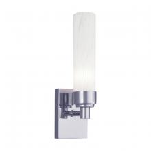  8230-CH-SO - Alex 1-Light Sconce - Chrome with Splashed Opal Glass