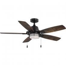  P250095-020-WB - Freestone Collection 52 in. Five-Blade Antique Bronze Transitional Ceiling Fan with LED lamped Light