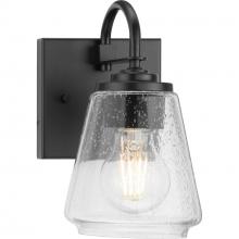  P300472-31M - Martenne Collection One-Light Matte Black Modern Farmhouse Vanity Light