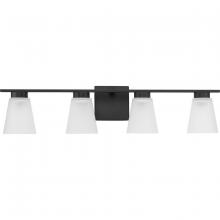  P300502-31M - Tanner Collection Four-Light Matte Black Transitional Vanity Light