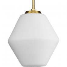  P500409-191 - Copeland Collection One-Light Brushed Gold Mid-Century Modern Pendant