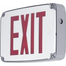  PEWLE-SR-30 - Wet Location LED Emergency Exit Sign Single Face Red Letters